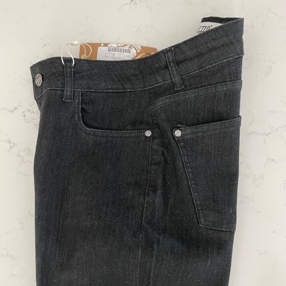 Dolcezza Slim Fit Skinny Leg 5 Pocket Cotton Poly Blend Jeans Black Sz 6 NWT - Picture 7 of 14